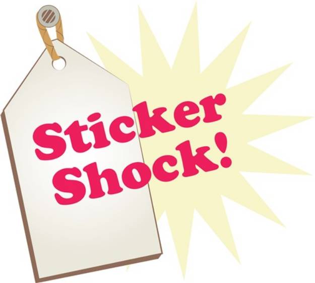 Picture of Sticker Shock SVG File