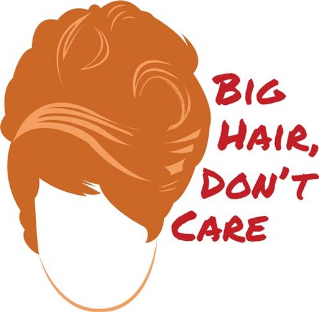 Picture of Big Hair SVG File