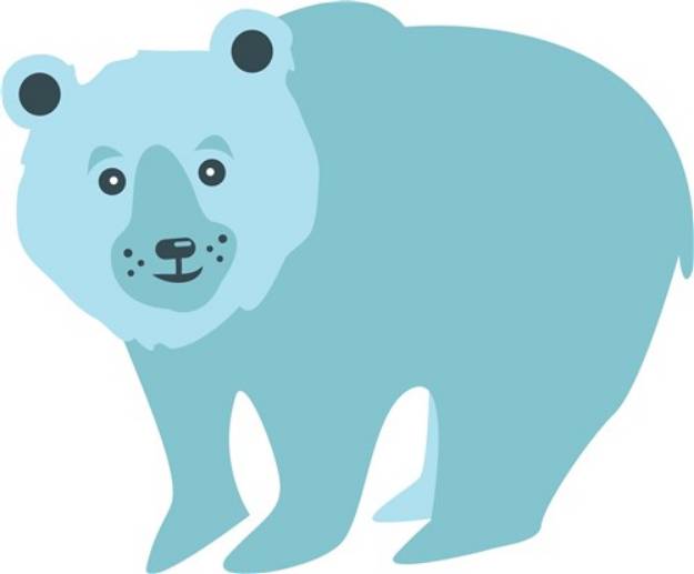 Picture of Blue Bear SVG File