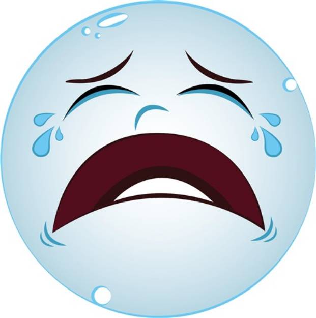 Picture of Crying Face SVG File