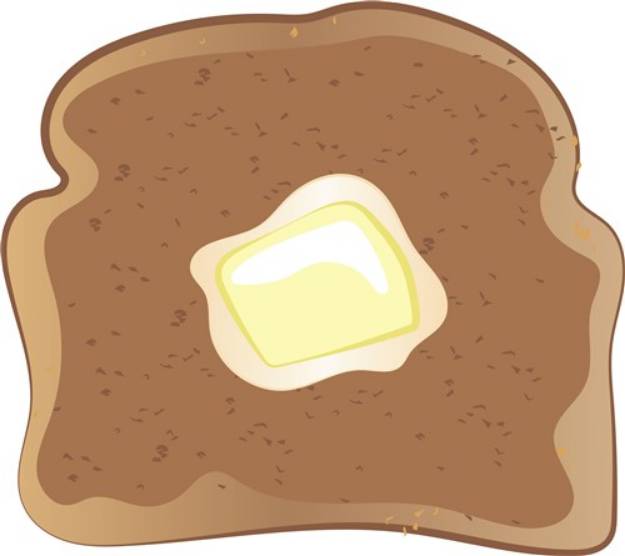 Picture of Butter On Toast SVG File