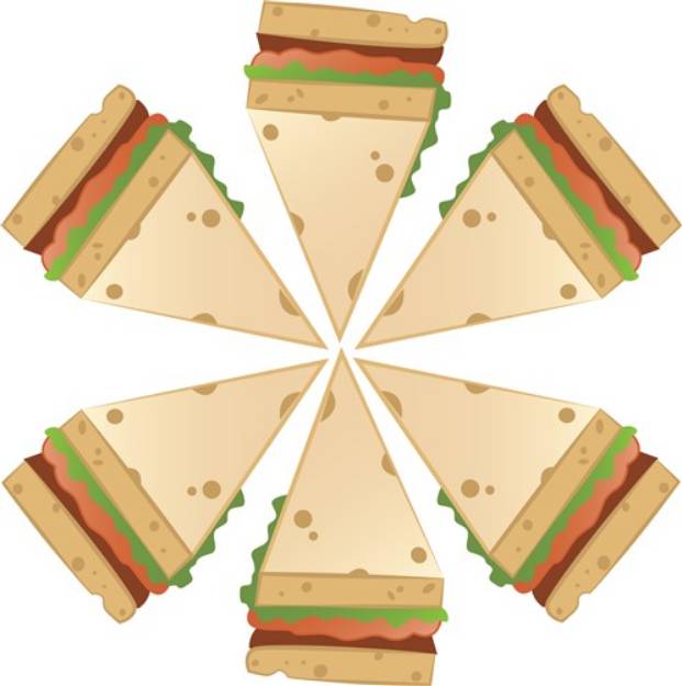 Picture of Club Sandwich SVG File