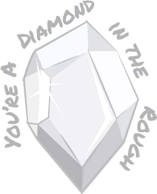 Picture of Diamond In Rough SVG File