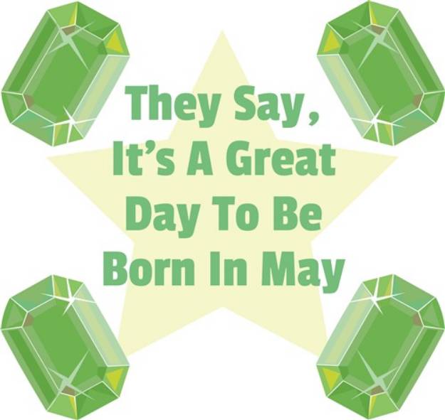 Picture of Born In May SVG File