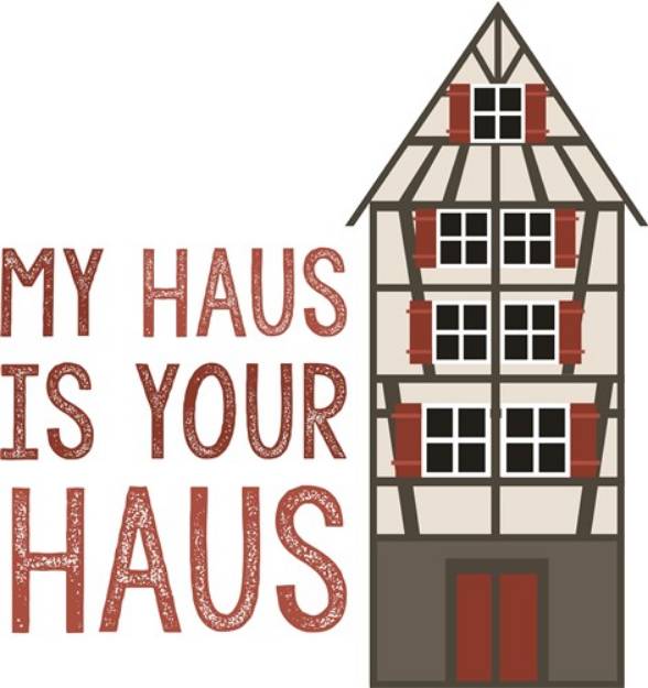 Picture of My Haus SVG File