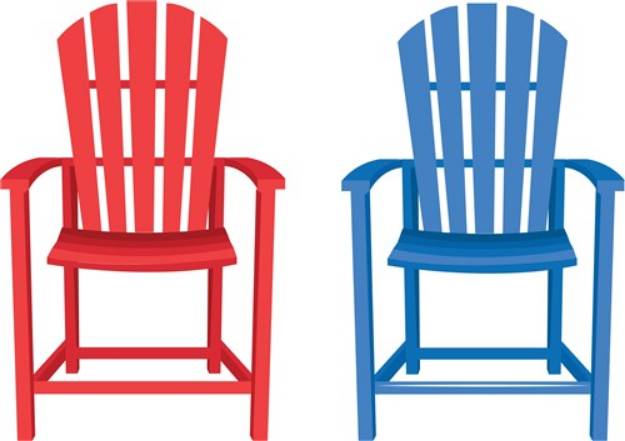 Picture of Adirondack Chairs SVG File