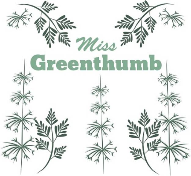 Picture of Miss Greenthumb SVG File