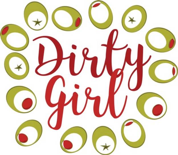 Picture of Dirty Girl SVG File