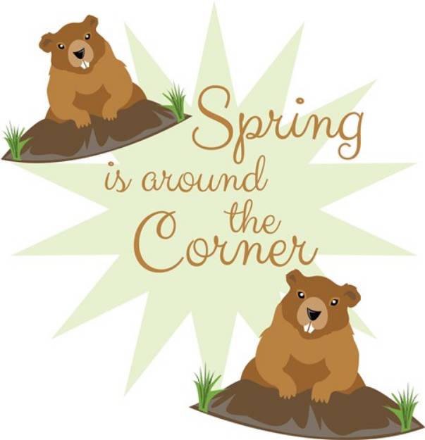 Picture of Spring Around Corner SVG File