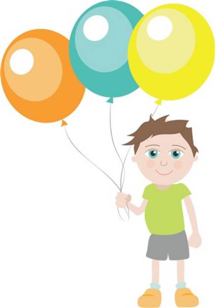 Picture of Balloon Boy SVG File