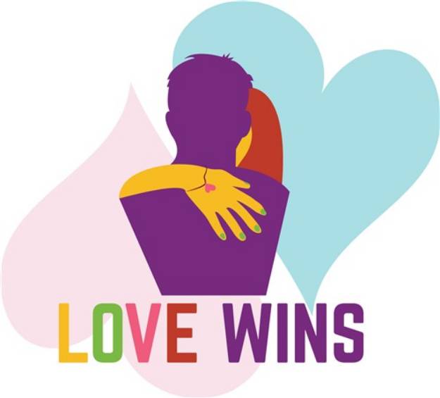 Picture of Love Wins SVG File