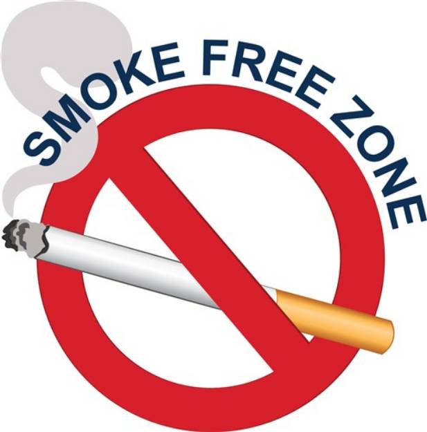 Picture of Smoke Free Zone SVG File