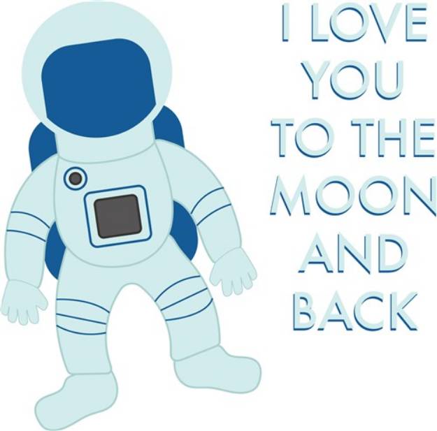 Picture of To The Moon SVG File