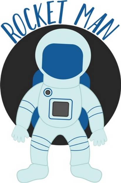 Picture of Rocket Man SVG File