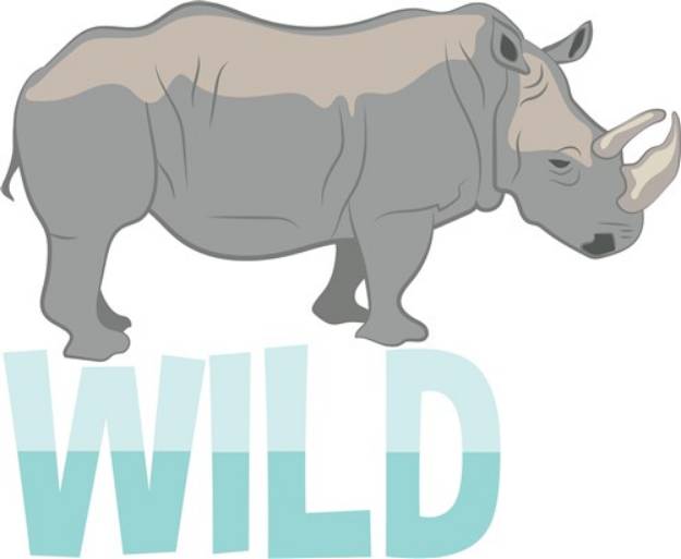 Picture of Rhino Wild SVG File