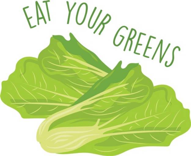 Picture of Eat Greens SVG File