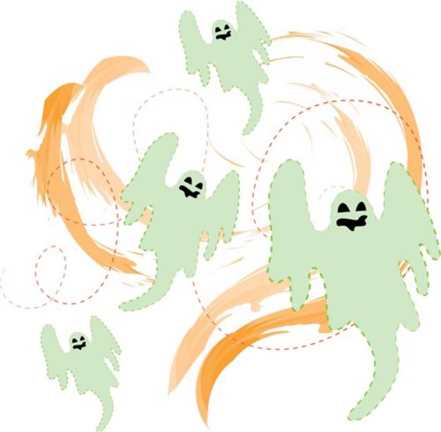 Picture of Ghosts SVG File