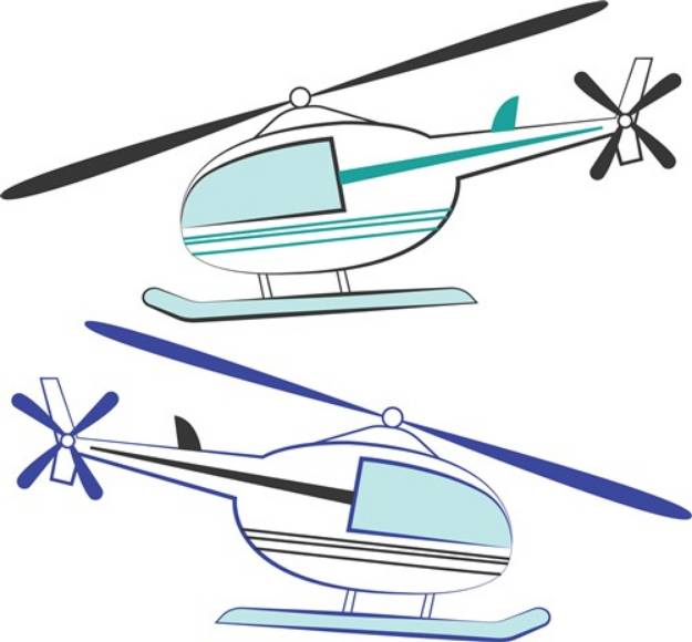 Picture of Helicopter SVG File