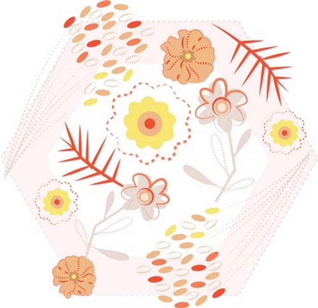 Picture of Rippled Floral Base SVG File