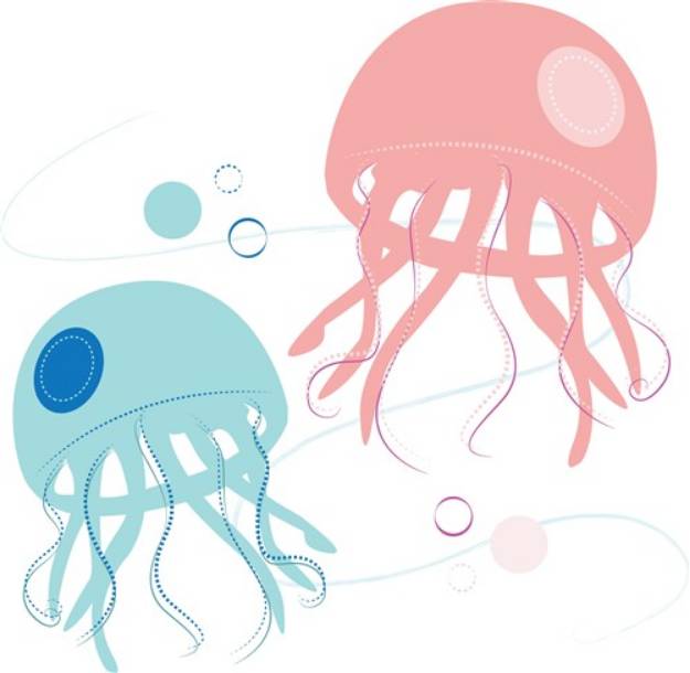 Picture of Rippled Jellyfish SVG File