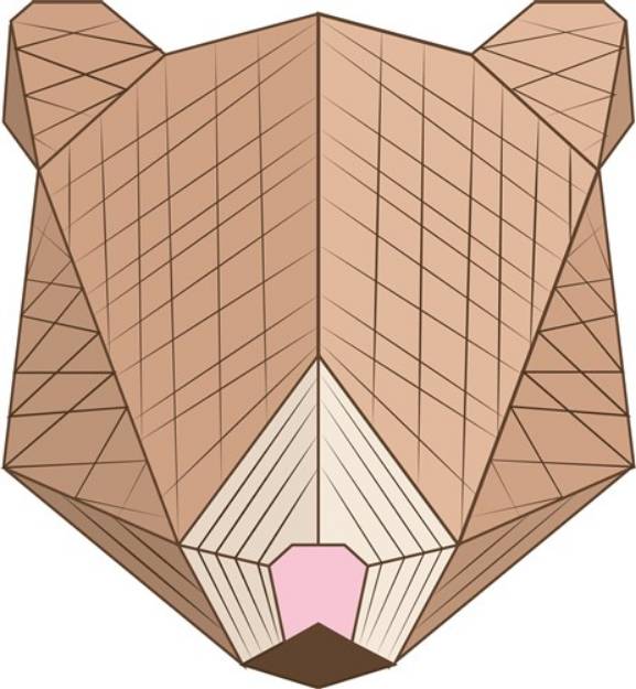 Picture of Geometric Bear SVG File