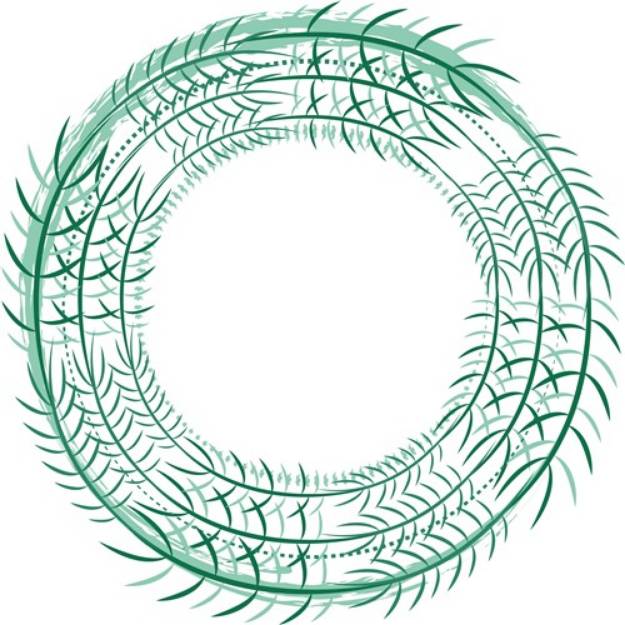 Picture of Rippled Wreath SVG File