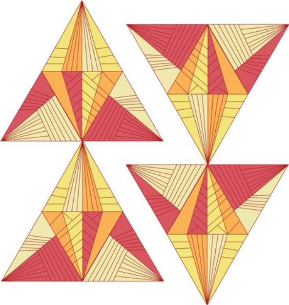 Picture of Geometric Triangles SVG File