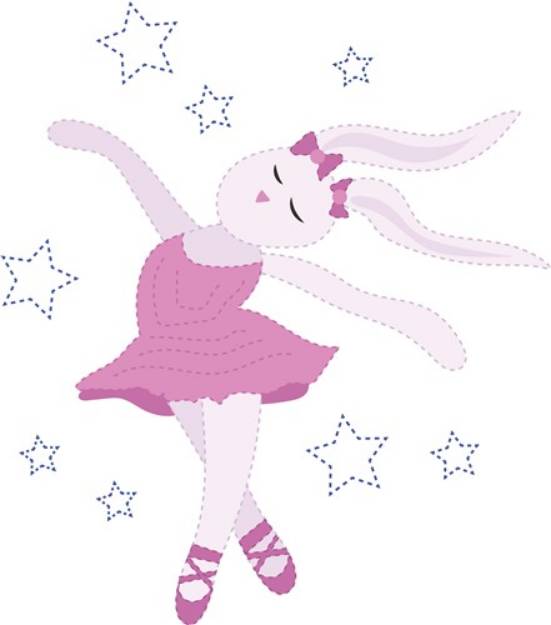 Picture of Bunny Ballerina SVG File