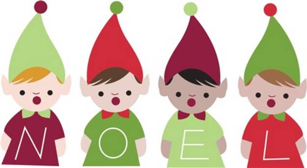 Picture of Christmas Elves SVG File