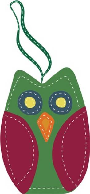 Picture of Owl Ornament SVG File