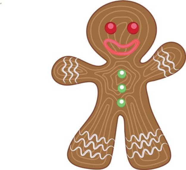 Picture of Rippled Gingerbread Man SVG File