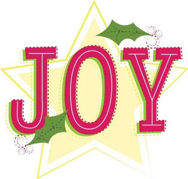 Picture of Rippled Christmas Joy SVG File