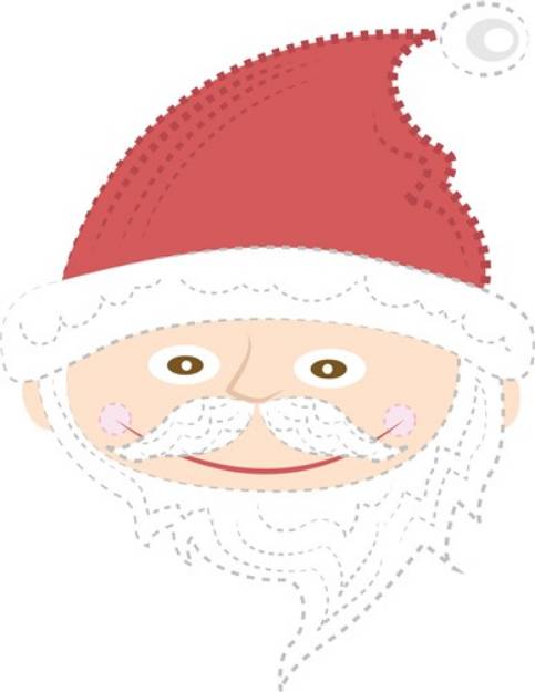 Picture of Rippled Santa SVG File