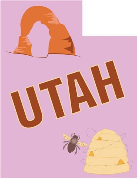 Picture of Utah State SVG File