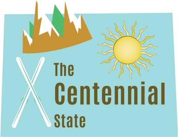 Picture of Colorado, The Centennial State SVG File