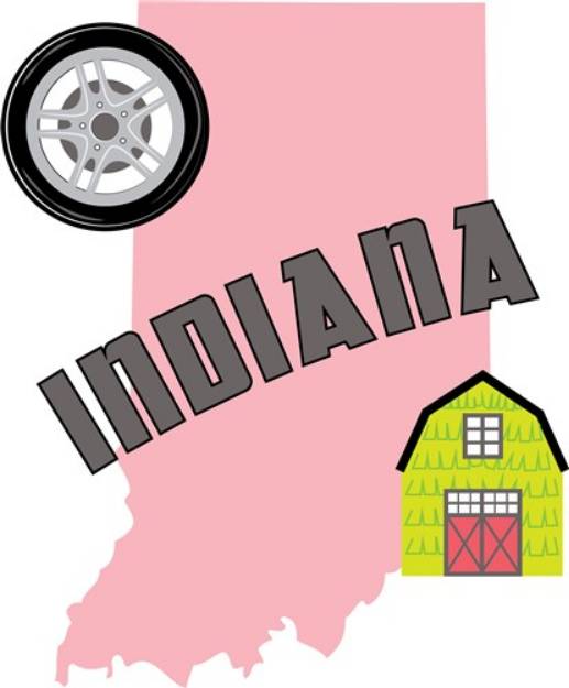 Picture of Indiana State SVG File