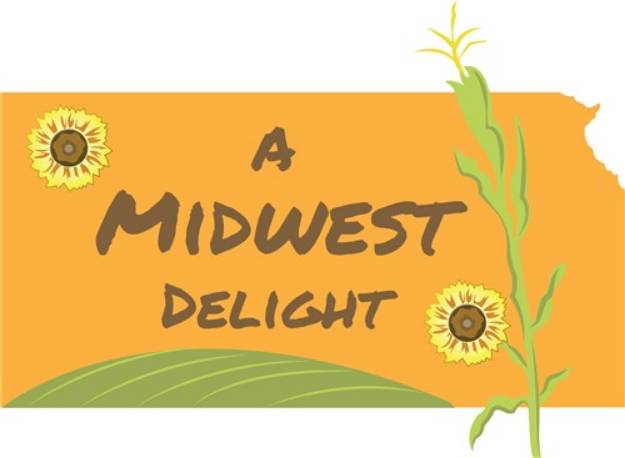 Picture of Kansas, A Midwest Delight SVG File