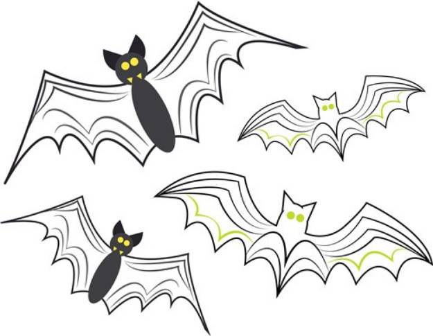 Picture of Halloween Bats SVG File