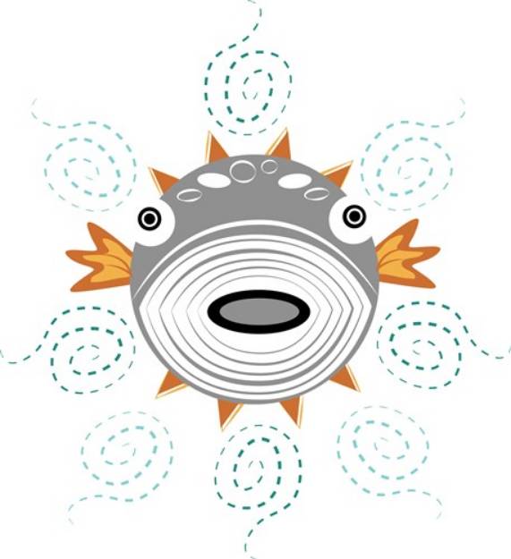 Picture of Blowfish SVG File