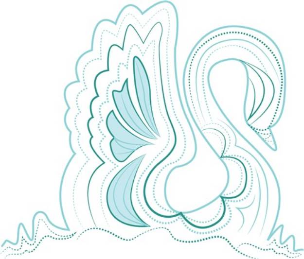 Picture of Ripple Swan SVG File