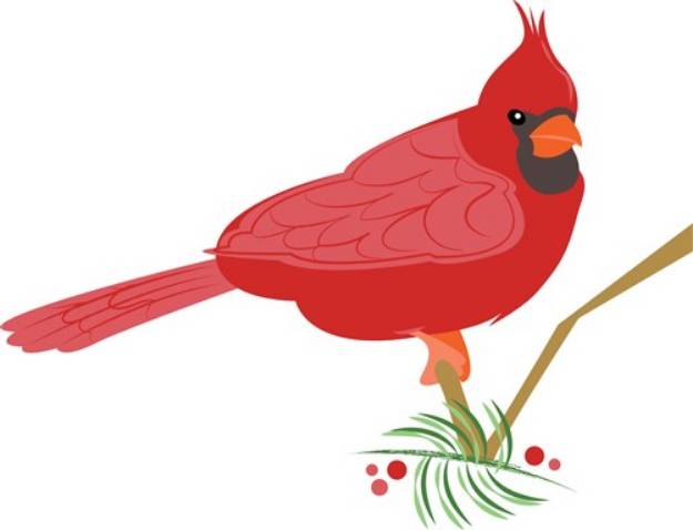 Picture of Christmas Cardinal SVG File