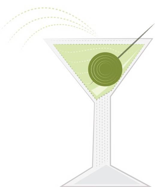 Picture of Rippled Martini SVG File