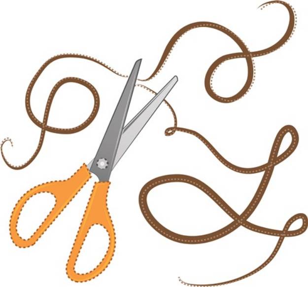 Picture of Craft Ribbon & Scissors SVG File