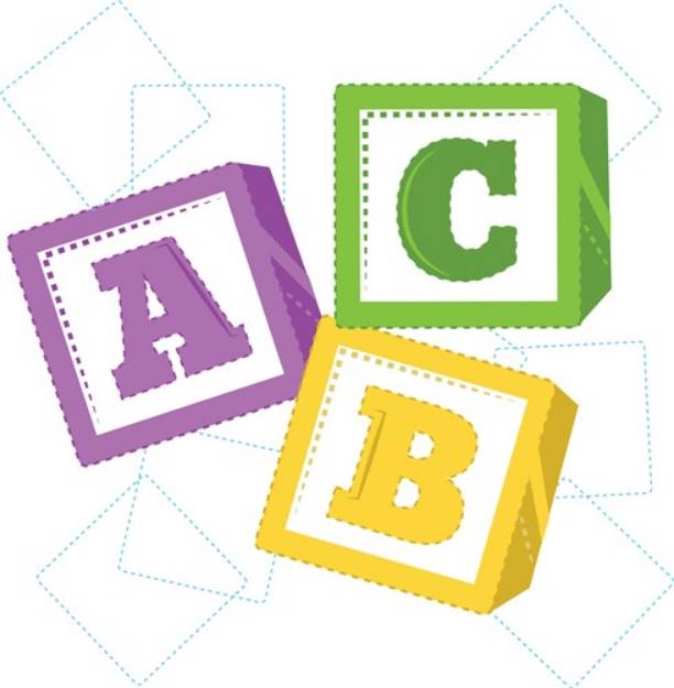 Picture of ABC Toy Blocks SVG File
