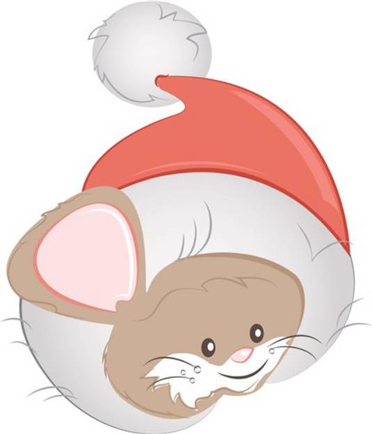 Picture of Santa Mouse SVG File