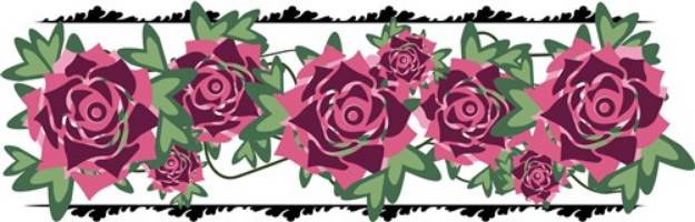 Picture of Border Roses SVG File