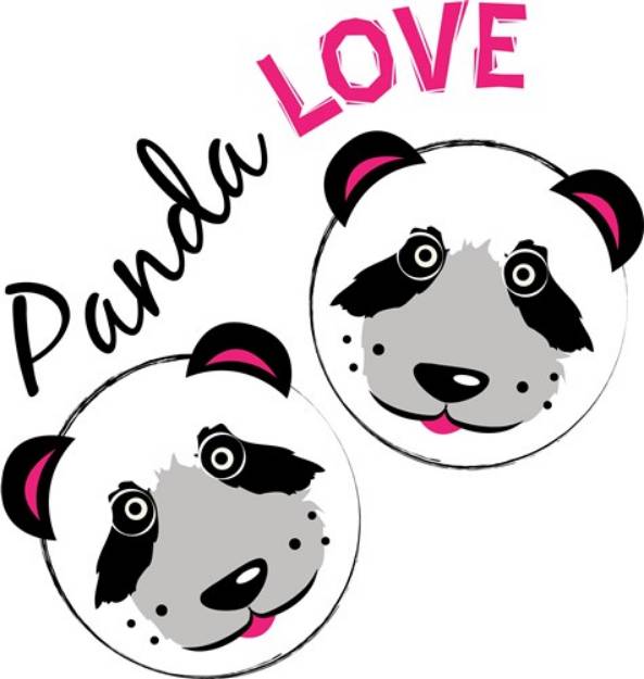 Picture of Panda Love SVG File