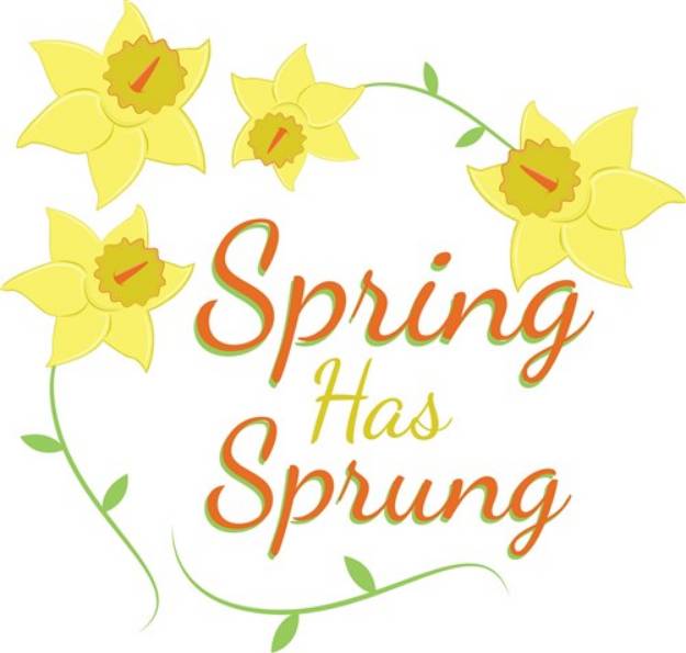 Picture of Spring Daffodils SVG File