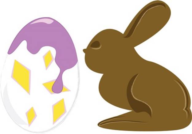 Picture of Chocolate Easter Rabbit SVG File