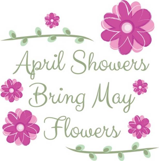 Picture of April Showers SVG File